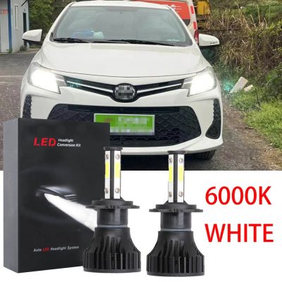 ชุดไฟหน้าฮาโลเจน LED 6000K 6000K แบบเปลี่ยน สําหรับ TOYOTA VIOS gen3 2013-2020 2014 2015 2016 2017 2018 2019 รับประกัน 24 เดือน