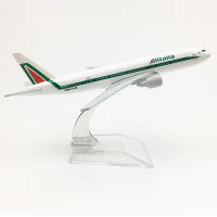 จัดส่งฟรี alitalia aeroplane รุ่นโบอิ้ง777เครื่องบิน16เซนติเมตรโลหะอัลลอย D iecast 1:400เครื่องบินรุ่นของเล่นสำหรับเด็ก.