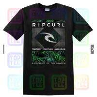 2023 Newrp Tee Curl เสื้อยืดผู้ชาย Black Wave Palm Trees โลโก้ Surfer Graphic Tee Men