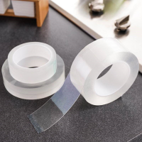 Thickness 2mm1mm Nano Tape Double Sided Tape Transparent NoTrace Reusable Waterproof Adhesive Tape Cleanable Home tape Supplies