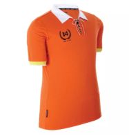 WARRIX SPORT เสื้อฟุตบอลวินเทจ มีปก WA-1528 (สีส้ม-ขาว)