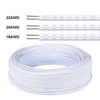 สายลำโพงสายไฟทองแดงลวด 2 ขา 22 AWG สายต่อสำหรับลำโพงหูฟัง LED Strip หลอดไฟ-Feitue