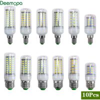 【CW】 10pcs/lot 220V E27 Lamp E14 Lights Corn Led Bulb 36 48 56 72LEDs Chandelier Candle Lighting Decoration