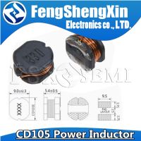 10pcs CD105 SMD Power Inductor 2.2 3.3 4.7 6.8 10 15 22 33 47 68 100 150 220 330 470 680UH 1MH 2R2 3R3 4R7 6R8 101 471 681 102 WATTY Electronics