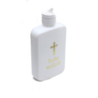 100ML 100ML Easter Plastic Water Bottle Gold crucifix Blocking LOGO HolyWater