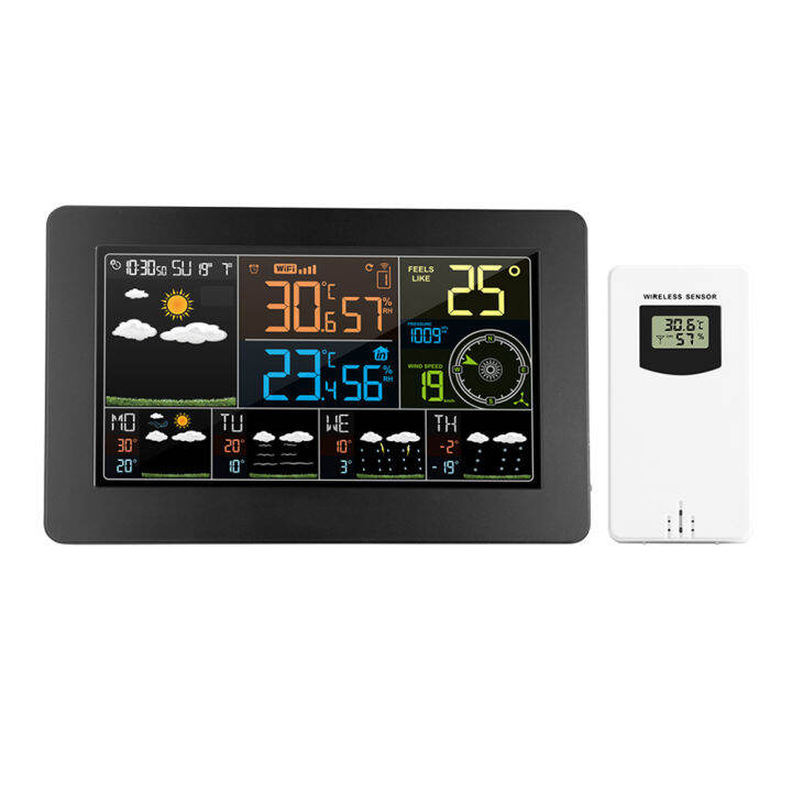 Multifunctional Color WiFi Weather Station APP Control Smart Weather ...