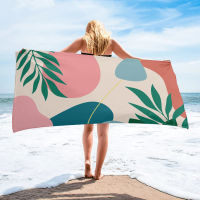 Abstract Art Tropical Leaves Sun Bath Towel For s Home Essentials Summer Swimming Beach Towel Quickly Dry Face Towel