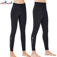 2MM Men S Women S Neoprene Diving Pants Warm Cold-Proof Diving Tights เหมาะสำหรับดำน้ำดูปะการังท่องว่ายน้ำดำน้ำ