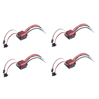 4X 1060 60A Waterproof Brushed ESC Speed Controller Forward Brake and Reverse Brake for 1/10 RC Crawler Axial Scx10 Trx4