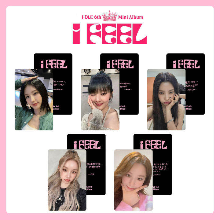 Gidle I Feel WYY Soundwave PhotoCards Yuqi Miyeon Shuhua Seyeon Lomo ...