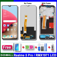 6.3 100% LCD สำหรับ OPPO Realme 5 Pro จอแสดงผล LCD แบบสัมผัสหน้าจอประกอบกับกรอบเครื่องอ่านพิกัดสำหรับ RMX1971 Realme 5 Pro