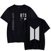 [S-5XL]【New】KPOP BTS LOVE YOURSELF เดียวกันผ้าฝ้ายเสื้อยืดผู้ชายผู้หญิง Plus ขนาดแฟชั่นหลวมรอบคอแขนสั้น TOP Harajuku นักS-5XL