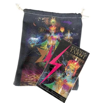 Velvet Starfall Tarot Oracle Cards Storage Bag Runes Constellation Witch Divination Accessories Jewelry Dice Drawstring Package serviceable