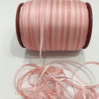 4mm pink variegated color 100 pure silk woven double face silk ribbons for embroidery handcraft projectgift packing