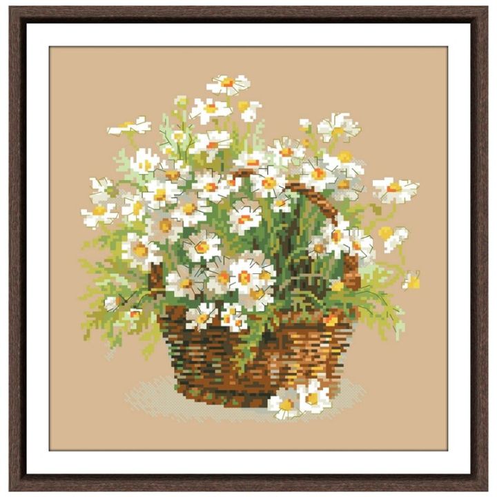 a-basket-of-white-daisies-cross-stitch-kit-flower-pattern-design-18ct-14ct-11ct-linen-flaxen-canvas-embroidery-diy-needlework-needlework