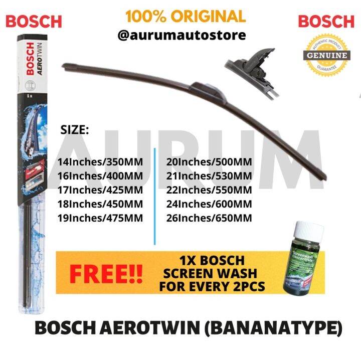 Bosch AeroTwin Wiper Blade Aero Twin Banana Type Lazada PH