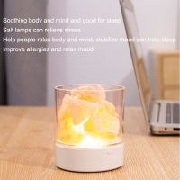 USB Zoutlamp Night Light Dream Himalayan Salt Rock Atmosphere Led Light Bedroom Bedside Table Nachtlampje Neon Sign Gift