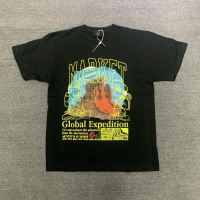 22SS ที่มีคุณภาพสูงโฟมจดหมาย Astroworld เสื้อยืดผู้ชายผู้หญิงสหภาพยุโรปขนาดผ้าฝ้าย100 กระบองเพชรแจ็คด้านบนประเดิม