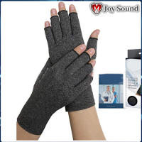 1 คู่ถุงมือบีบอัดโรคข้ออักเสบ Arthritic Joint Pain Relief Fingerless Hand Gloves for Computer Typing and Dailywork