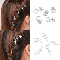 [hot]№❐  5Pcs/lot Star Trees Dirty Braid Hair Ornaments Charms Decoration Wedding Hip-Hop Accessories