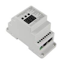 ◈☌✖ BC-835-DIN-RJ45 DC12-24V input 5Ax5CH output DIN Rail 5CH CV PWM DMX512/1990 Decoder controller for led strip light lamp