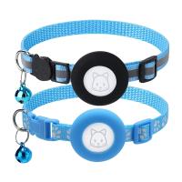 2Pack Cat Collar, for Air Tag Cat Collars with Safety Buckle and Removable Bell for Apple Airtag Small Pet Collar