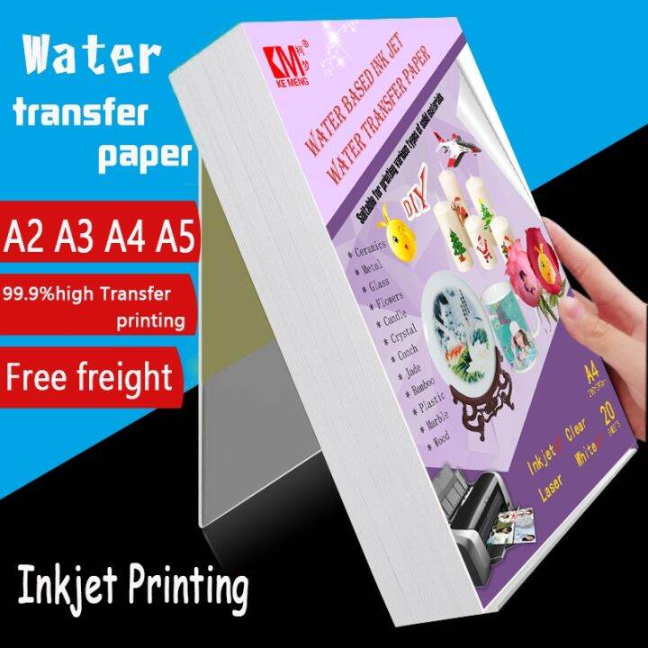 Transparent Waterslide Decal Paper for Inkjet Printer A4 Water Slide ...