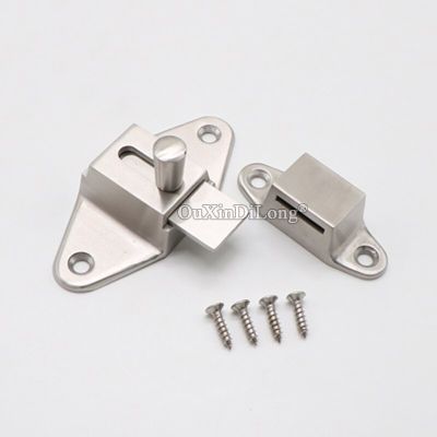 High Quality 304 Stainless Steel Door Bolts Home Guard Safety Door Lock Latch Toilet Partition Latch Door Hardware Locks Metal film resistance