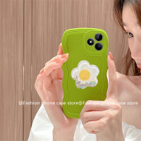 เคส Phone Case Realme C51 C53 NFC สไตล์เคสลายคลื่นของเเข็งสีใหญ่ที่เรียบง่ายพร้อมฝนดาวตกดอกทานตะวันฝาครอบแบบนิ่ม RealmeC53 2023 RealmeC51