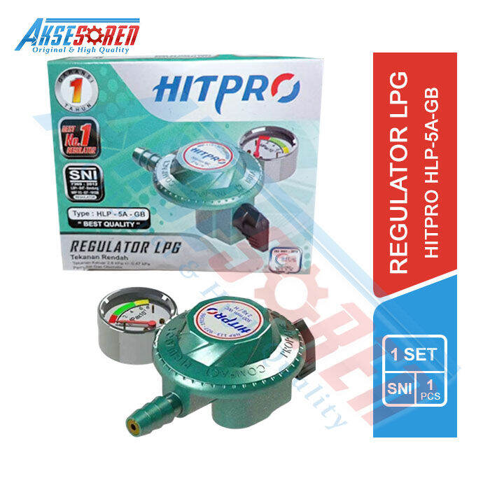 Regulator Gas + Meteran Hitpro Low Pressure [HLP-5A-GB] / Regular
