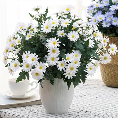 【YF】◕  Artificial Silk Chrysanthemum 9 Heads Fake Flowers Garden Office DecorationTH