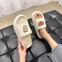 Women Non Slip Home Slippers Indoor Summer Fashion Thick Platform Soft Flat Beach Shoes Casual Bathroom Slides EVA Flip Flops Y