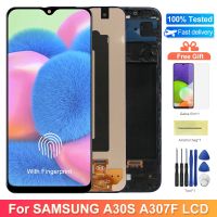 Super AMOLED A30S Screen  for Samsung Galaxy A30S A307 A307F A307FN A307G A307YN Lcd Dispaly Digital Touch Screen With Frame Replacement Parts