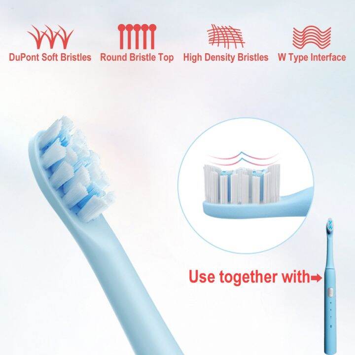 [HOT W] Lushtree Sonicare Replacement Toothbrush Heads Dupont Bursh ...