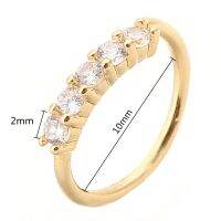 1PC Nose Ring Nosepin Shinning Ear Hoop Stainless Steel Rhinestone Fashion emale Body Jewelry