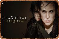 A Plague Tale Requiem Game 4K # 5511a โปสเตอร์เกมโลหะดีบุกตกแต่งผนังทันสมัยสำหรับสำนักงานห้องนอนบ้านบ้านติดกำแพงห้อง8X12นิ้ว