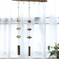 Yard Ornament Home Retro Iron Bell Metal Pendant Garden Ornament Rust Resistant Decorations Wind Chimes Three Story Prayer Wind Chime Bells Copper Tubes