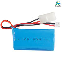 18650 7.4V 1300mAh lithium battery Meizhi 2856 remote control vehicle high-speed off-road vehicle