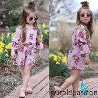 COD DSFERTEREERRE PPP-Casual Princess Baby Girl Romper Floral Bodysuit Sunsuit Summer Clothes