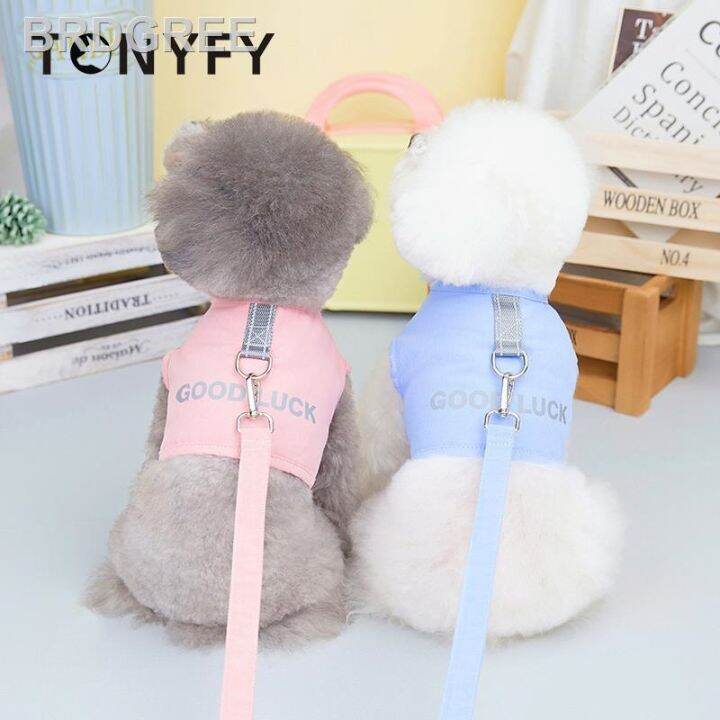 Pet Dog Harness Letter Pattern Vest Clothes Breathable Cat Harness ...