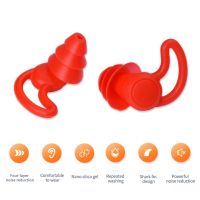 1 Pair Sleeping Earplugs Anti-noise Noise Reduction Earplugs Portable Noise Reducing Unisex Noise Reduction Silicone Earplugs