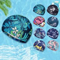 Summer Fashion Swimming Cap Flowers Printed Sports Swim Pool Bathing Hat for Men and Women Sports Accessory Swim Caps