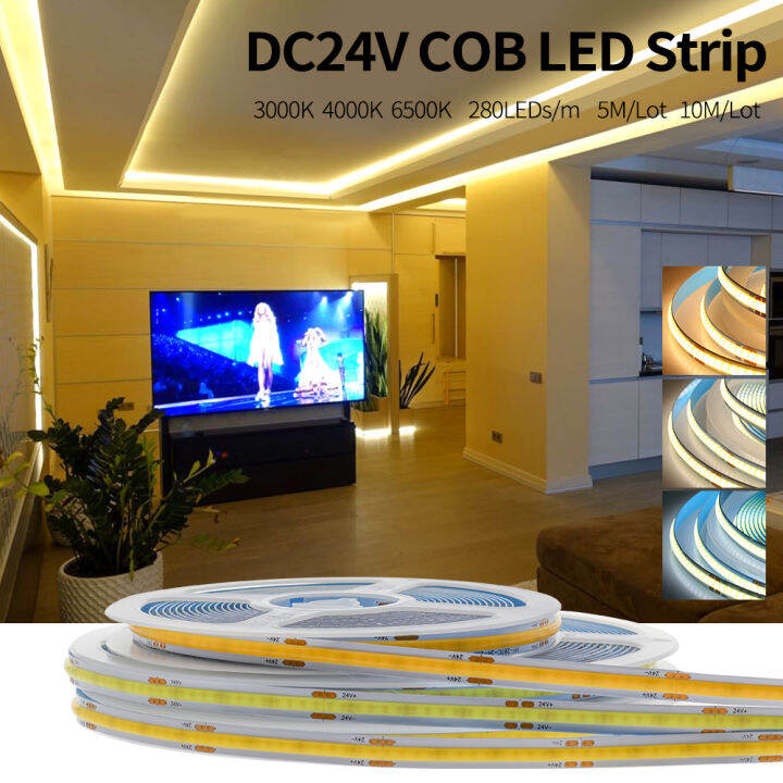 ไม่มีแสงจ้าซังหลอดไฟ-led-strip-5เมตร10เมตร280-leds-m-8วัตต์-เมตร24โวลต์ที่มีความยืดหยุ่นหลอดไฟ-led-strip-6000พัน4000พัน3000พันสำหรับ-diy-ตกแต่งบ้านไฟ-led