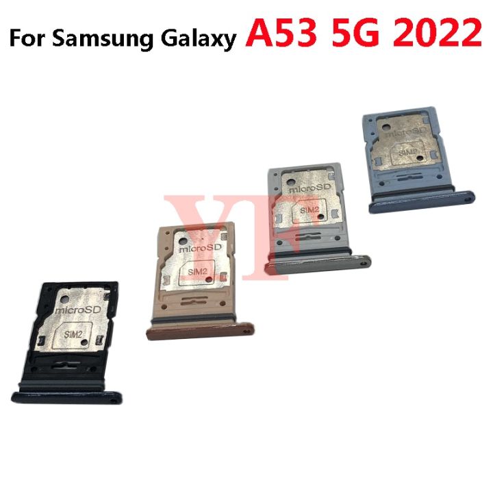 ‘；【。- For  Galaxy A53 5G A536B 2022 Sim Card Holder Slot Micro SD Tray Adapter