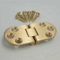 ☼ 1 Pcs Flip Round Table Pure Copper Furniture Hardware Accessories Hinge 180 Degree Flap Concealed Folding Table Hinge