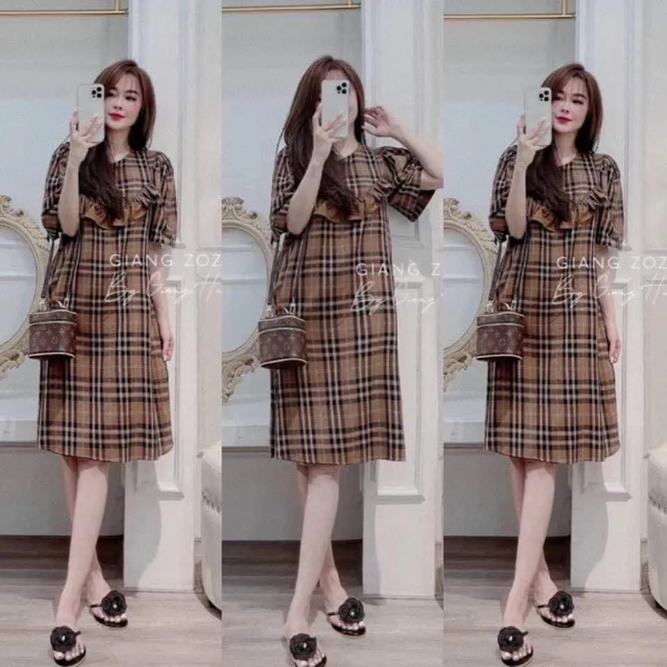 Váy Suông Đi Biển Vintage Kiểu Dáng Hàn Quốc Xinh Cổ Xinh Xắn-đầm ...