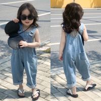 CUTE BABY?พร้อมส่ง?ชุดจั๊มสูทยีนส์+เสื้อกล้าม ชุดเซ็ทเด็กใส่ได้ทั้งเด็กหญิงเด็กชาย ชุดเด็ก(633)