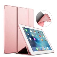 ซิลิโคน Tri-Fold Ipad สำหรับ Ipad Air4 5 Apple Mini6 2021 Pro11 9.7 10.5ipad10 2 789th Mini123ป้องกัน Anti-Fall Ultra-บางสีอัตโนมัติ Sleep Wake Tpu Soft Case