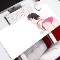 Anime Beautiful Girl Mouse Pad Mousepads Fashion Laptop XXL Computer Mouse Mat 800x300mm Gaming Mousepad Non-slip HD Large XL Gamer Desk Keyboard Play Mats Locking Edge