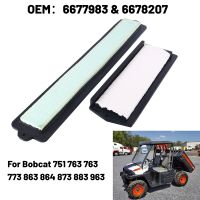 Heater Air Filter Kit Skid Steer Replacement Accessories for Bobcat 751 763 763 773 863 864 873 883 963 6677983 &amp; 6678207